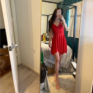 Skater Dress in Blood Red